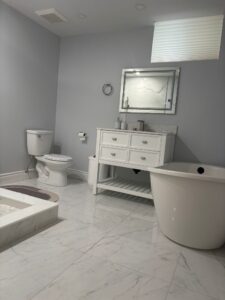 Modern bathroom after full renovation by QualyPlus